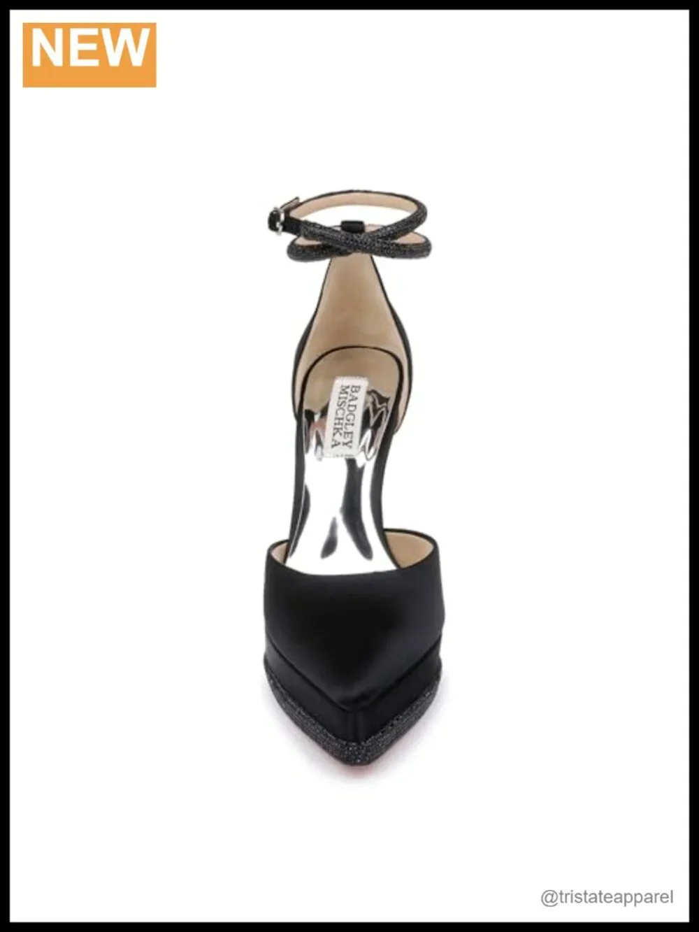 Leather Lined Pointed Toe Flare Heel Platform Pumps Formal Wedding